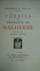 MALHERBE François. Poésies de François de Malherbe publiées par Lucien DUBECH. MALHERBE Francois Poesies de Francois de Malherbe publiées par Lucien ...