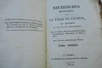 Bodin, Jean-François Recherches historiques sur la ville de Saumur, ses monuments et ceux de son arrondissement A Saumur, chez Degouy, 1812, in-8°, ...