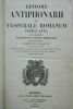 Epitome antiphonarii seu vesperale Romanum totius anni, juxta breviarium sacrosancti Concilii Tridentin: auctoritate recognitum, Clementis VIII. et ...