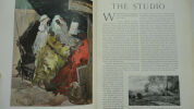 The Sudio An Illustrated Magazine of Fine and Applied Art ,Vol.16. The Studio 1899, in 4°, binding half lether, missing parts on spine & hinge cracked ...