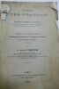 PARMENTIER General. Vocabulaire Turk-Français des principaux termes de géographie et des mots qui entrent le plus fréquemment dans la composition des ...