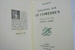 DIDEROT Paradoxe sur le comédien PLON. 1929. In-12 Carré. Broché. couverture rempliée légèrement passée. Intérieur frais. 113 pages. Couverture ...