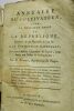 G. Romme Annuaire du cultivateur pour la troisième année de la république A Dijon, chez Frantin, an IIIe, in 8°, broché, non rogné, sous couverture ...