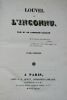 Lamothe-Langon, Etienne-Leon de (1786-1864) Louvel et l'inconnu Paris G.-A. Dentu 1833, in 8, 394 pp., charmant reliure demi-cuir, (petits grignotages ...