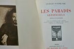 Baudelaire (Charles) Les Paradis artificiels. Opium et Haschish. Paris, Georges Crès et Cie, Les maîtres du livre (54), 1917. In-8, 328 pp. broché ...