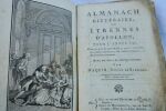 Almanach littéraire, ou Etrennes d'Apollon Paris, Veuve Duchesne et Defer de Maisonneuve 1791. In-12, un frontispice gravé, titre et 264 pages, ...