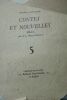 Contes et nouvelles. Illustrations par DIGNIMONT et J.-L. BOUSSINGAULT Librairie de France, intérieur bien conservé, non rogné, 334 pages, in 8°, 1931 ...