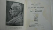 Aurenche (Louis), Les origines vivaroises de Paul Bourget. Avec 4 dessins de René Le Sourd et 3 portraits Plon, 1932 - in-12, IV-69 p., EO, pâles ...