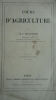 GASPARIN, Comte Adrien de COURS D'AGRICULTURE. Tome 5 seul Dusacq, Librairie Agricole de la Maison Rustique, sans date, vers1850, Paris, broché, in ...