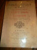 BIBLIOTHEQUE DE M.G.H première série XVII ème siècle littérature 1927 Editions originales des classiques & auteurs français livres rares et curieux ...