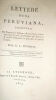 Deodati, G L Lettere D'Una Peruviana tradotte Dal Francese in Italiano Seguin, Avignone, 214 pp, non rogné, broché, couverture d'attente, bel état. ...