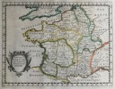 GALLIAE DIVISIO SECUNDUM NOTITIAM IMPERI. Theatrum geographique Europae veteris. Carte de la Gaule ancienne. . Briet (Philippe)