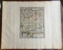 HISPANIAE VETERIS PARS OCCIDENTALIS. Theatrum geographique Europae veteris. Carte de l'Espagne ancienne. . Briet (Philippe)