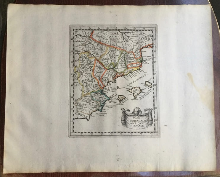 PARS ORIENTALIS ANTIQUAE HISPANIAE. Theatrum geographique Europae veteris. Carte de l'Espagne ancienne. . Briet (Philippe)