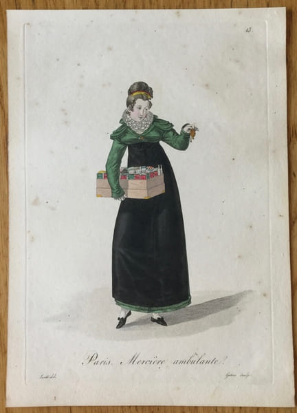 Paris. Merci&egrave;re ambulante.. Gatine (Georges-Jacques)