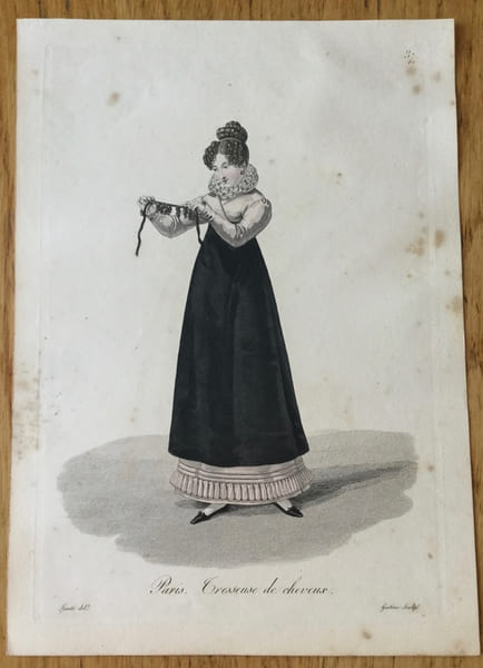 Paris. Tresseuse de cheveux.. Gatine (Georges-Jacques)