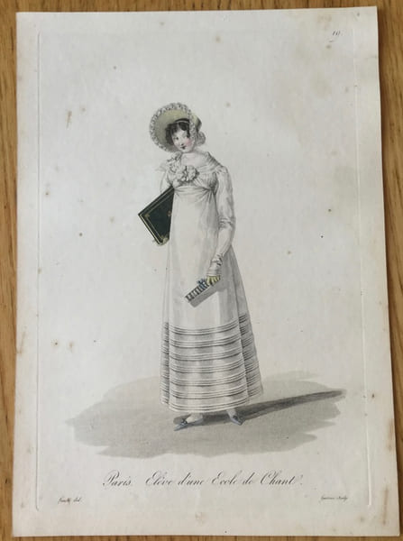 Paris. &Eacute;l&egrave;ve d'une &eacute;cole de chant.. Gatine (Georges-Jacques)