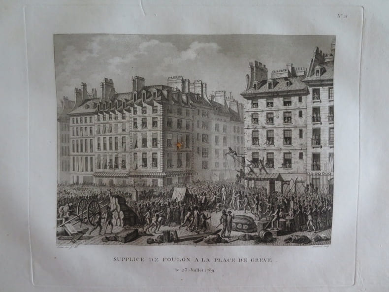 Tableaux historiques de la R&eacute;volution fran&ccedil;aise. N&deg;21) Supplice de Foulon &agrave; la Place de Gr&egrave;ve.. Collectif