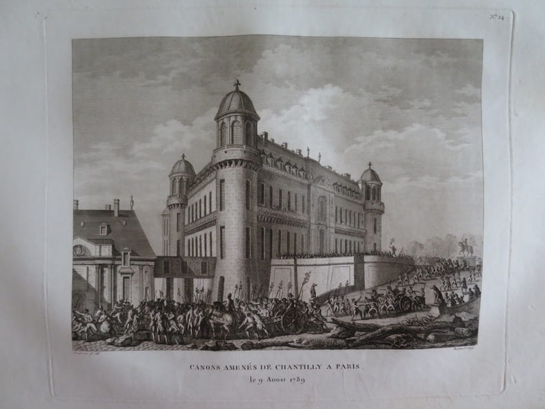 Tableaux historiques de la R&eacute;volution fran&ccedil;aise. N&deg;24) Canons amen&eacute;s de Chantilly &agrave; Paris.. Collectif