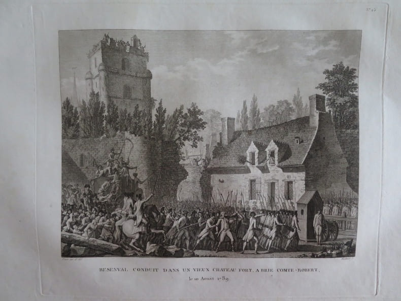 Tableaux historiques de la R&eacute;volution fran&ccedil;aise. N&deg;25) Besenval conduit dans un vieux ch&acirc;teau fort.. Collectif