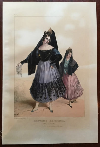 Costume Espagnol (Maja en promenade). Dev&eacute;ria (Achille)