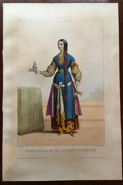 Dame du salon de la reine Clotilde. Dev&eacute;ria (Achille)