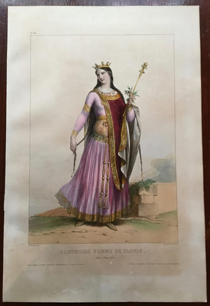 Clothilde femme de Clovis. Dev&eacute;ria (Achille)