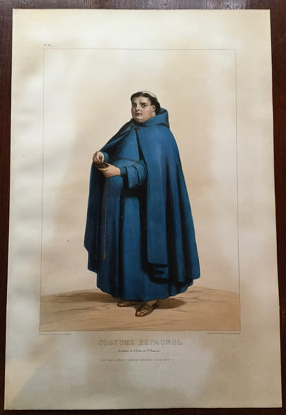 Cur&eacute; cordelier ordre de Saint-Fran&ccedil;ois Espagne. Dev&eacute;ria (Achille)