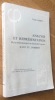 Analyse et représentation. De la méthodologie à la théorie de l’espace : Kant et Lambert.. Debru (Claude) 