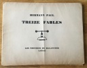 Treize fables. Hermann Paul