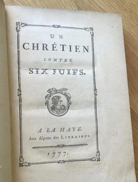 Un chrétien contre six Juifs. Voltaire