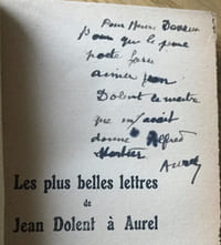 Jean Dolent l’Adorable. Les plus belles lettres de Dolent à Aurel.