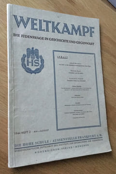 Weltkampf. Die judenfrage in geschichte und gegenwart. 1944 heft 2. Mai - August.. Collectif / Weltkampf