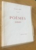 Poèmes inédits. Paquis (Jean-Hérold)