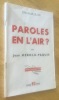 Paroles en l’air ?. Hérold-Paquis (Jean)