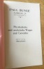 Paul Bunge. Hamburg 23. Ottostrasse 143. Pysikalische und analytische Wagen und Gewichte. Abteilung : Mikrochemie. . Bunge (Paul)