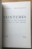 Peintures. Sept poèmes et seize illustrations.. Michaux (Henri)