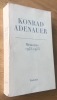 Mémoires 1945-1953. Adenauer (Konrad)