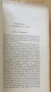 L’être et le néant. Essai d’ontologie phénoménologique.. Sartre (Jean-Paul)