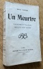 Un Meurtre. Tchekhov (Anton) 