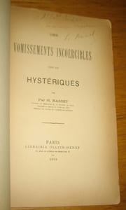 Des vomissements incoercibles chez les hystériques