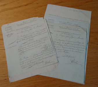 Ensemble de documents fiscaux, 1791-1792, en Charente (Saint-Maixent)