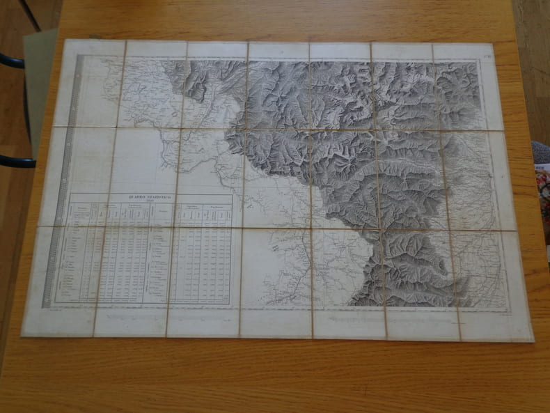 Carte g&eacute;ographique des Alpes fran&ccedil;aises et italiennes, 1846. Collectif