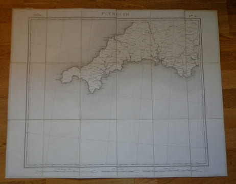 Carte géographique de Plymouth et sa région, 1852. Collectif
