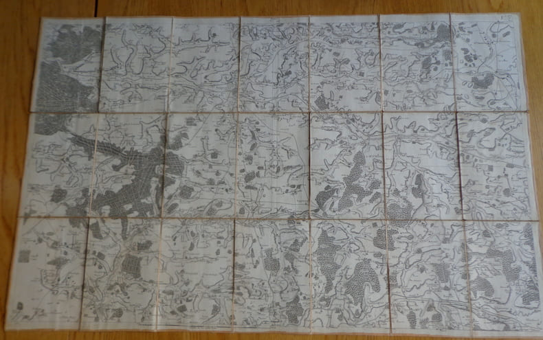 Carte g&eacute;ographique de Soissons et ses environs, 1757. Collectif