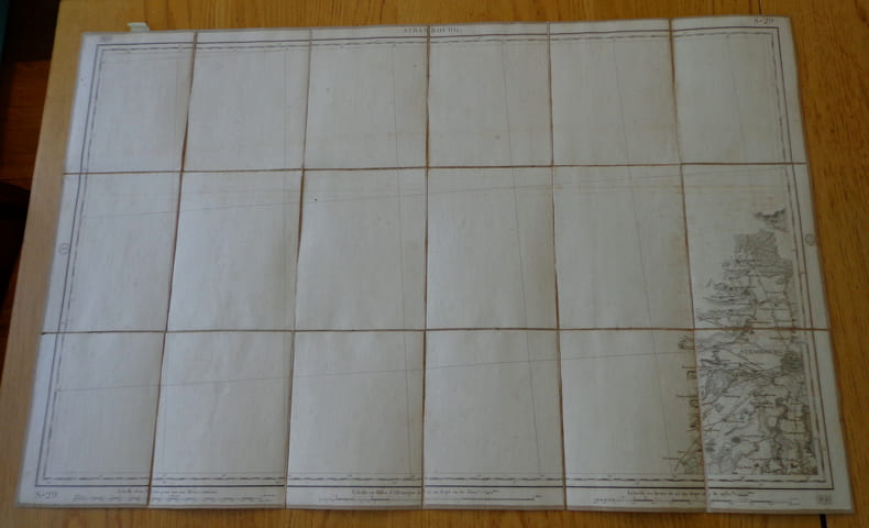 Carte g&eacute;ographique de Strasbourg, 1848. Collectif
