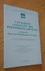 Catalogue collectif des périodiques japonais conservés dans les bibliothèques de Paris. Collectif