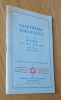 Calendario israelita para o ano 5733 da era judaica. Collectif