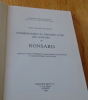 Commentaires au premier livre des Amours de Ronsard. Muret (Marc-Antoine de)