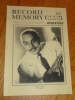 Record Memory Club Magazine, n°62. Collectif / Revue Record memory club